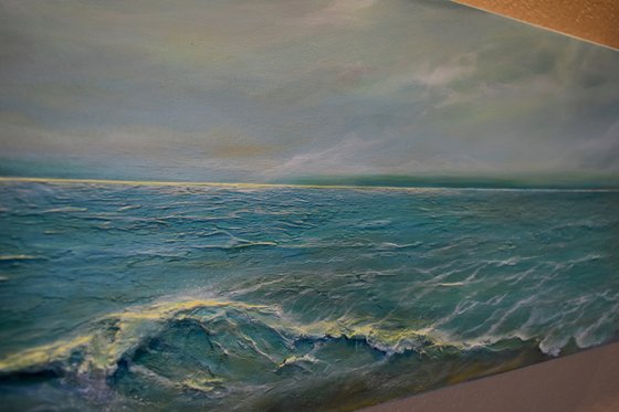 Looking to the Sea Seascape painting