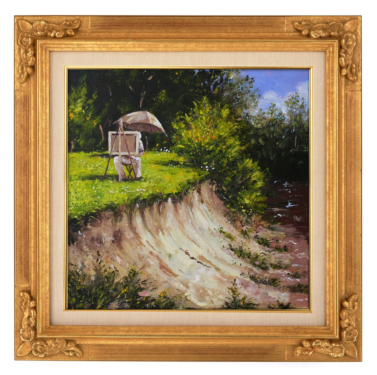  -Landscape Painter- By Mir-Jan, 16 X 16, Artwork For Sale On Artfinder