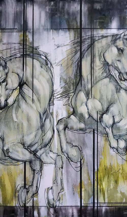 Carousel of Rain and Sun. Horses by Anastasiia Kraineva (Masniuk)