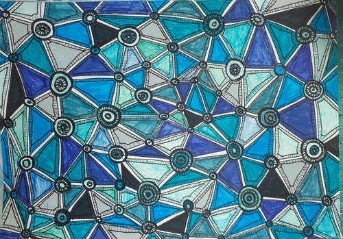 Blue geometry by Nektaria G