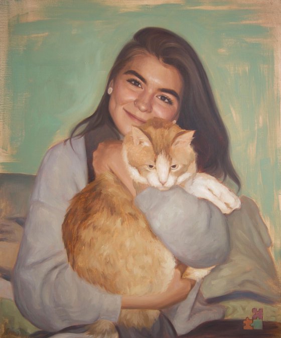 Commission portrait painting