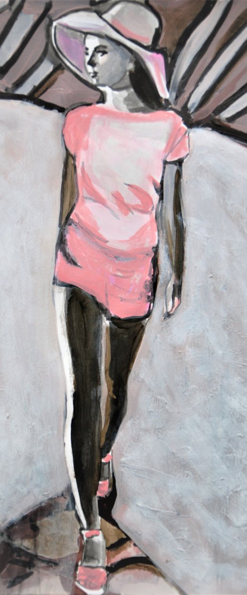 At the beach / 42 X 29.7 cm by Alexandra Djokic