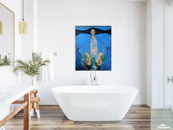 My Red — Figure in Dramatic Blue