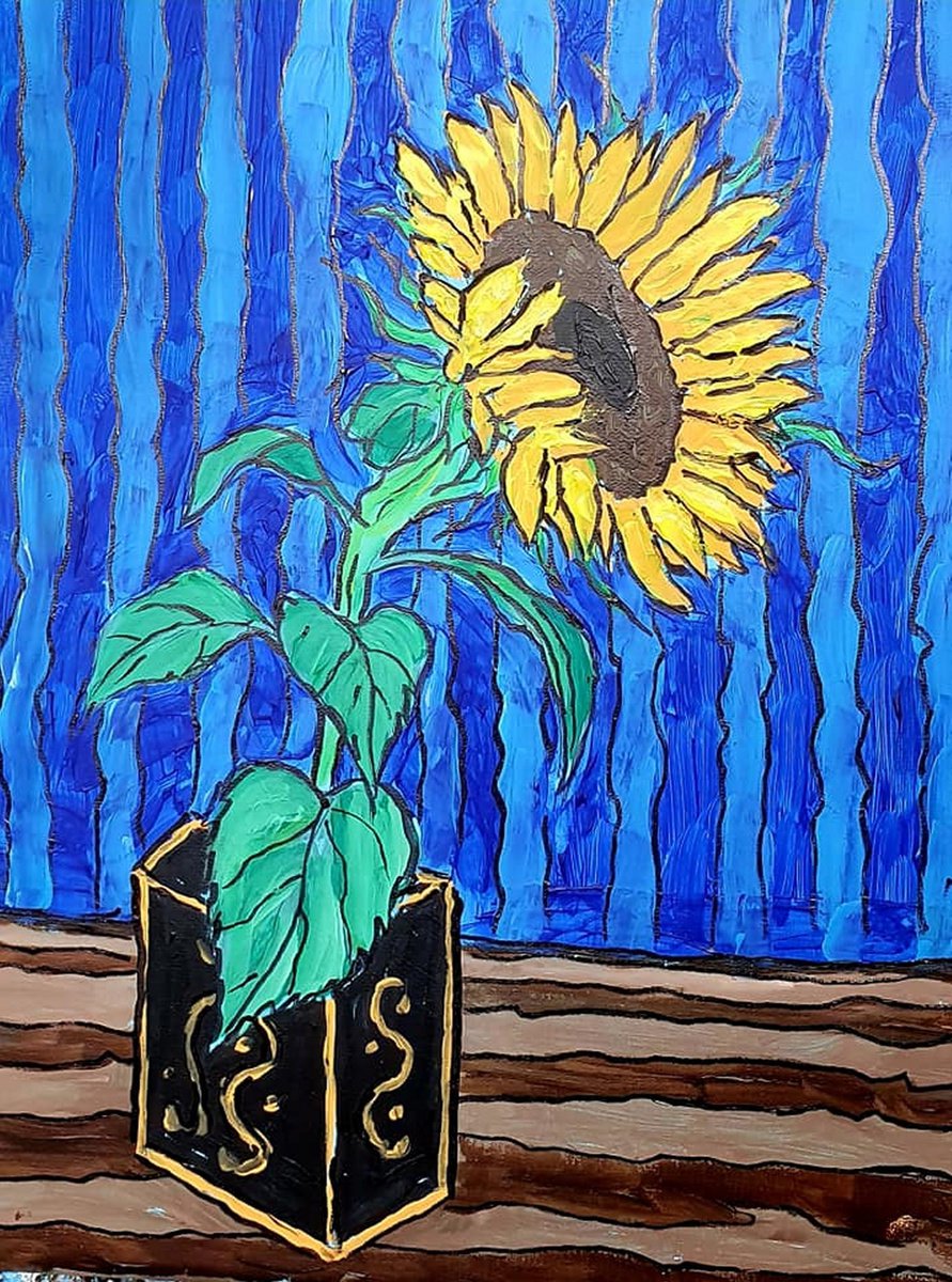 single sunflower I by Colin Ross Jack