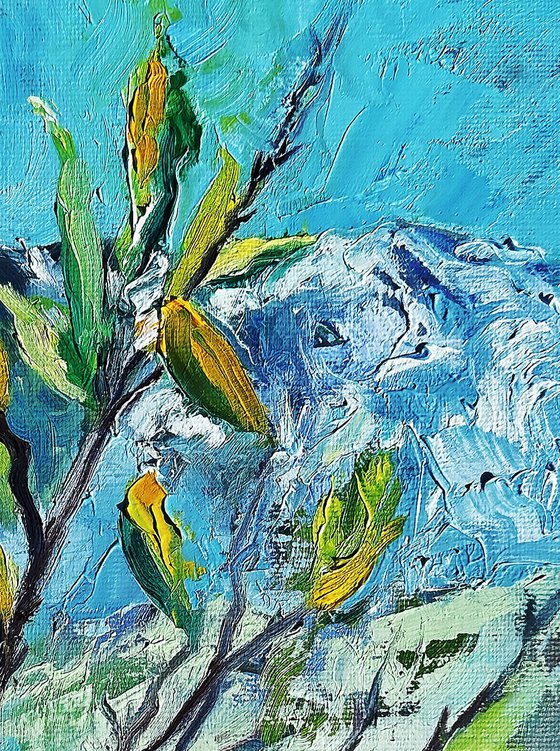 Snowy Lemon Tree