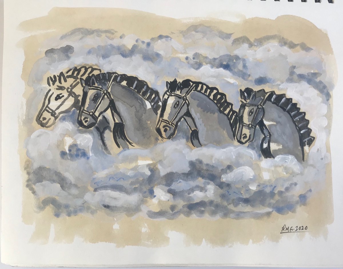 Celestial Horses-? by Roberto Munguia Garcia