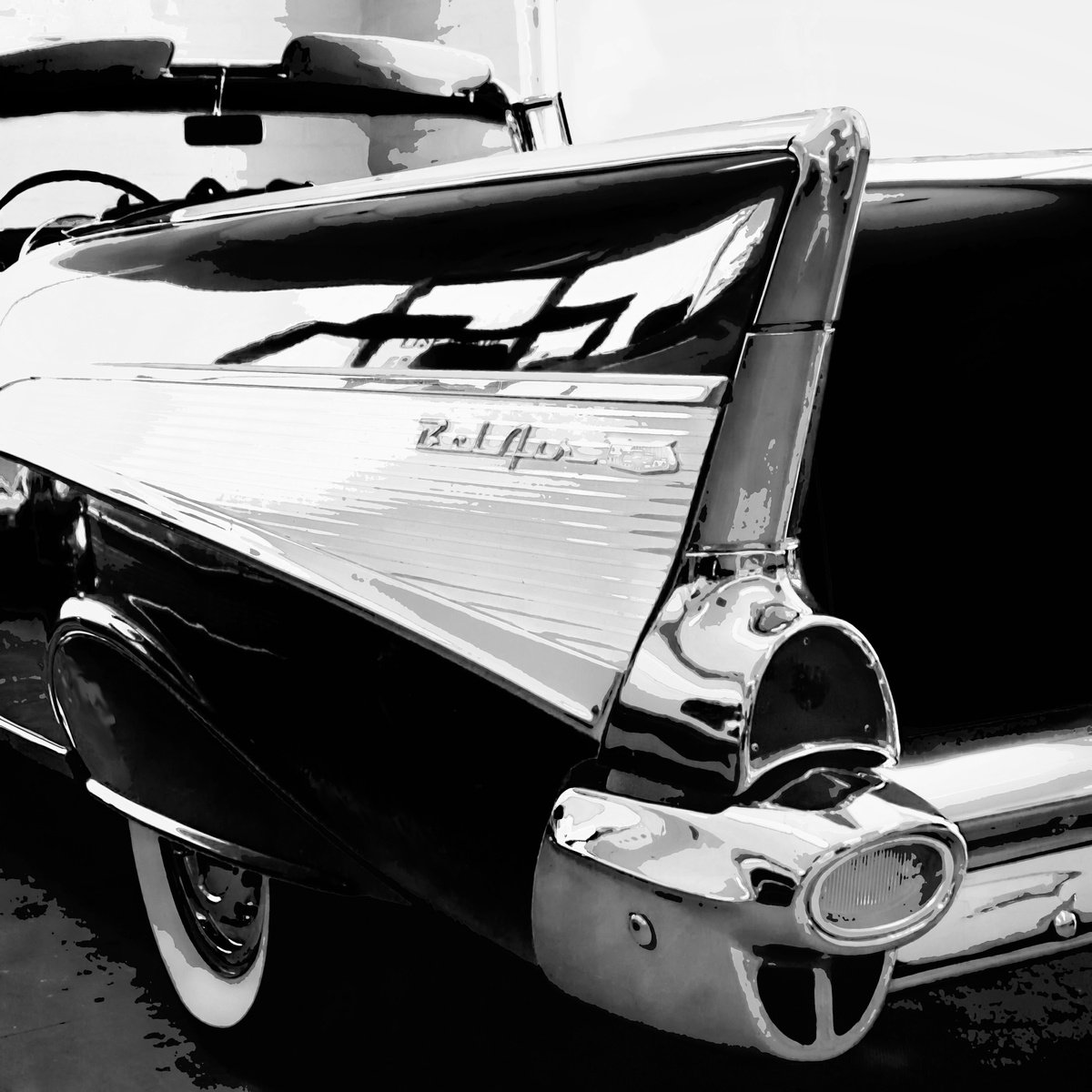 Expressive Transport Photograph By William Dey, 32 X 32", Bel Air Eternal Palm Springs, Original Artwork