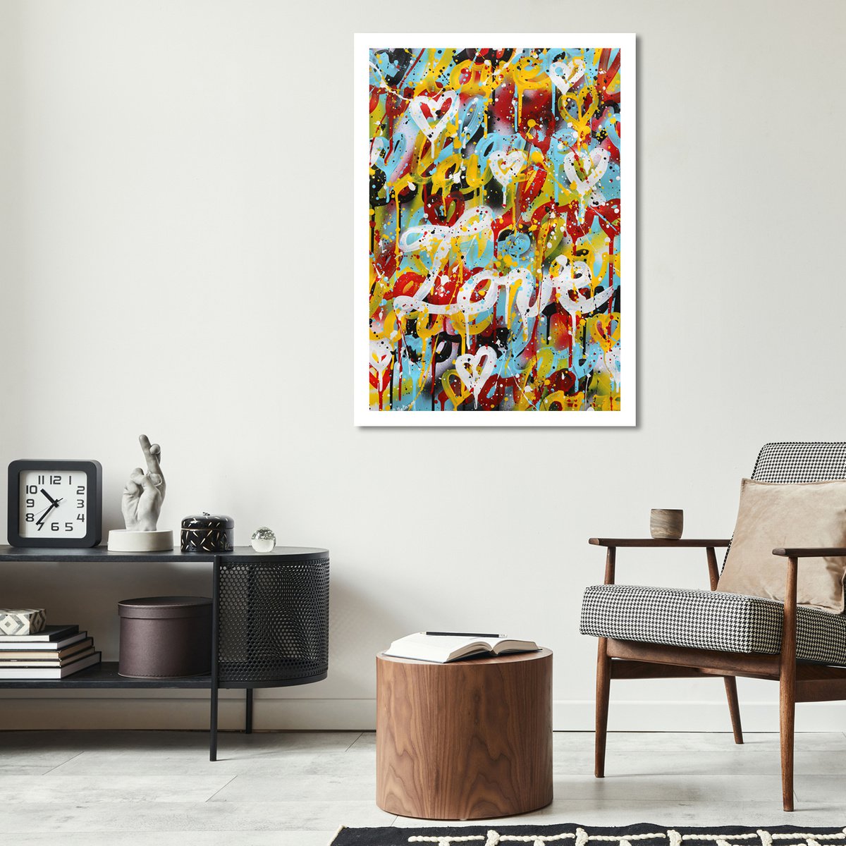 Urban And Pop Acrylic Painting , Love Love 11 By Isabelle Pelletane, 20 X 28, Artwork For Sale On Artfinder