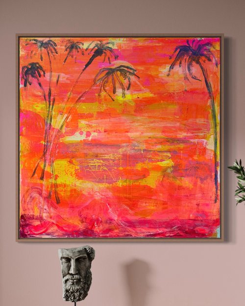 'Palms At Dusk' by Kathryn Sillince