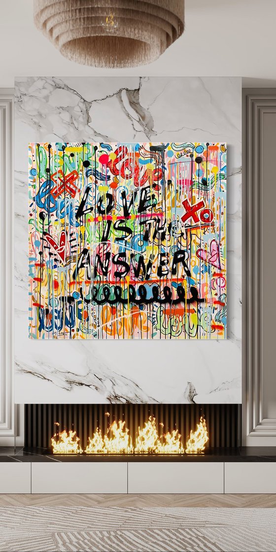 The Answer (140x140cm)