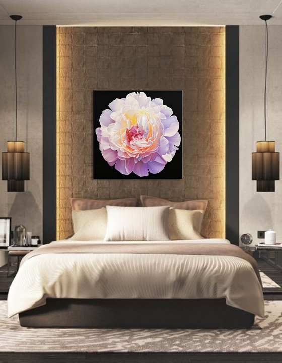 "Sunny peony", floral art