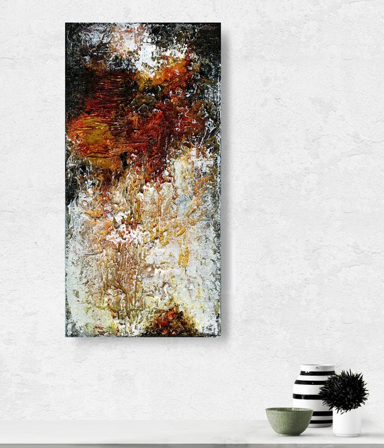 Archaic Dream 1  - Highly Textured Abstract Painting  by Kathy Morton Stanion