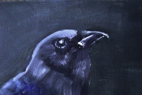 Raven in Moonlight