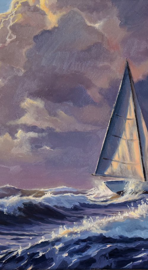Against the sea wind IV by Serghei Ghetiu