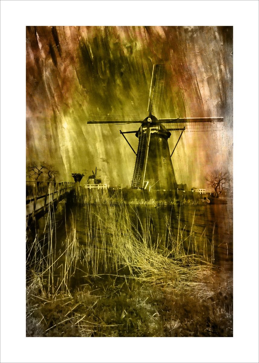 Dutch Windmill & Bridge by Martin Fry