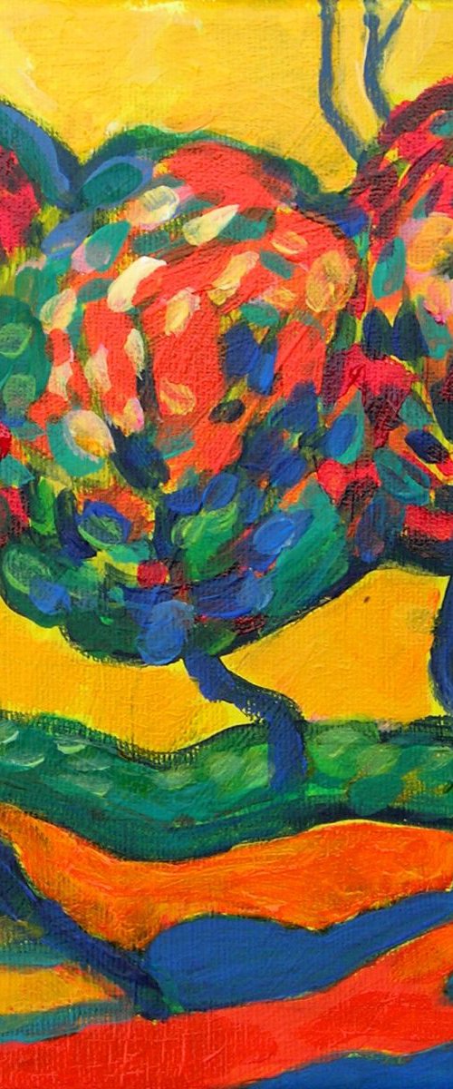 Treetops and shadows by Maja Grecic
