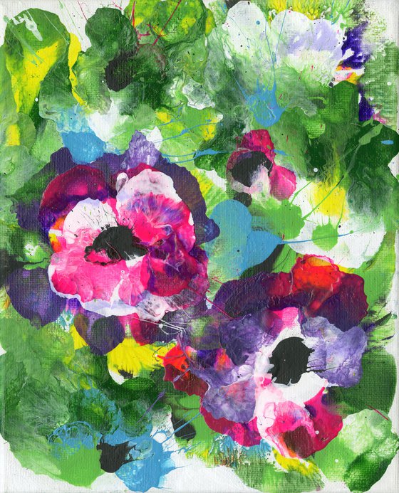 Blooming Magic 83 - Floral Painting by Kathy Morton Stanion