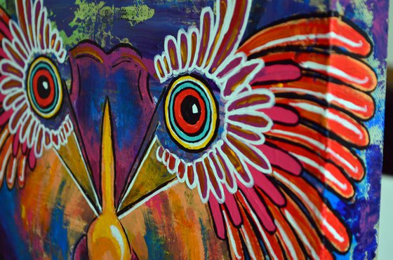 Birdman - Original Modern Portrait Art Painting on Deep Canvas Ready To Hang