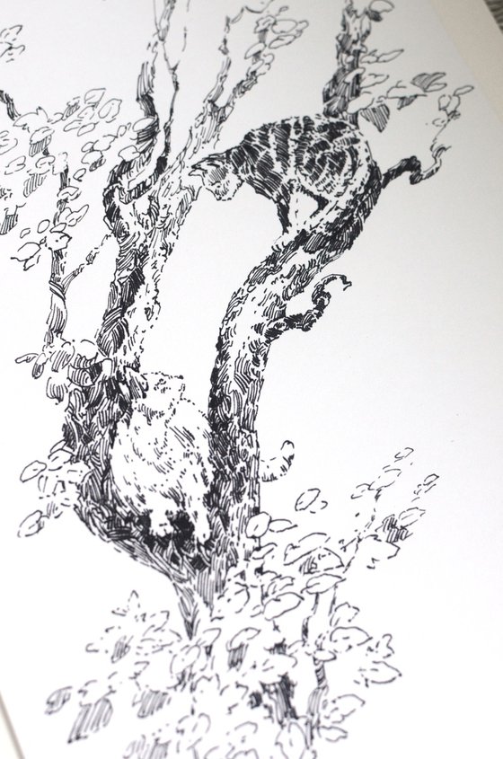Cats in a tree