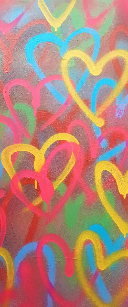 Graffiti Hearts by Ross Hendrick