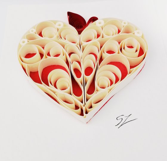 Quilling Red Heart