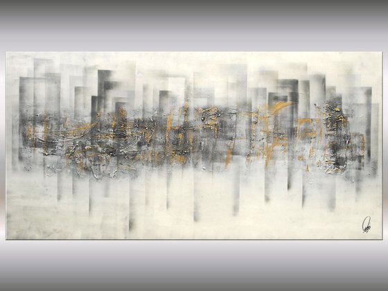Metropolis  - Abstract Art - Acrylic Painting - Canvas Art - Abstract Painting - Industrial Art - Statement Painting
