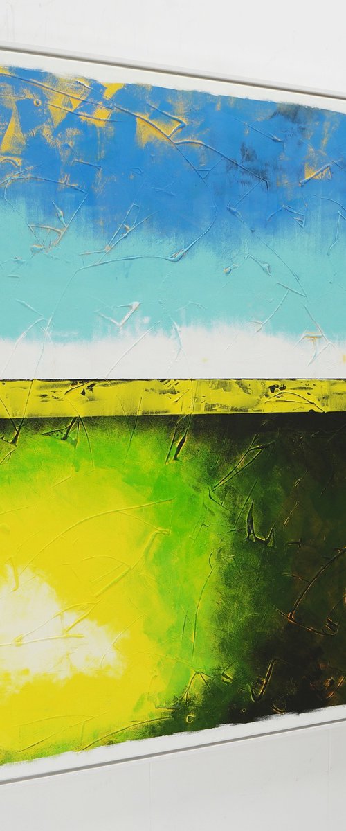 Mr Greenfield Blue Sky by Ronald Hunter