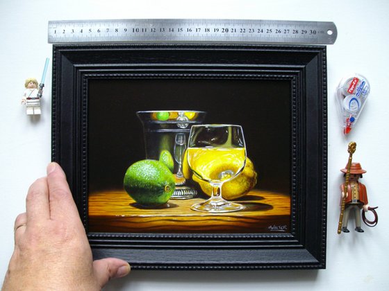 Silver lime and lemon
