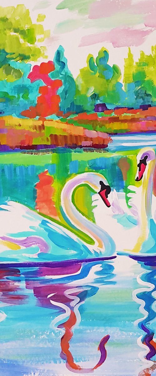 Afternoon on the Lake by Trayko Popov