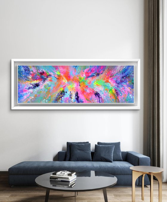 Flowing Energy 60 - Large Colorful Abstract
