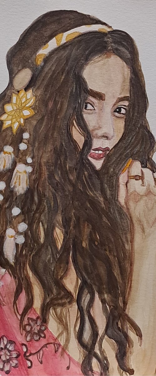 Ela en oro by Bonifacio Contreras Tovar.