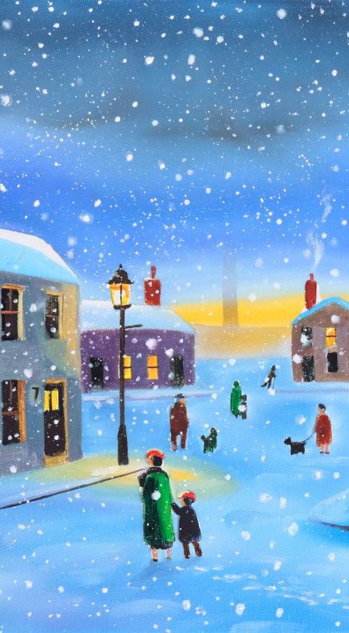 Street in winter by Gordon Bruce