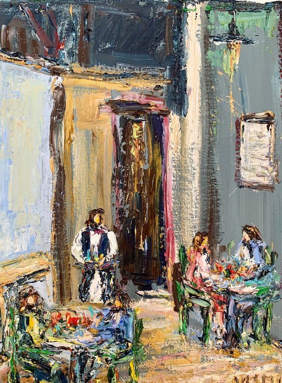 Evening at the cafe