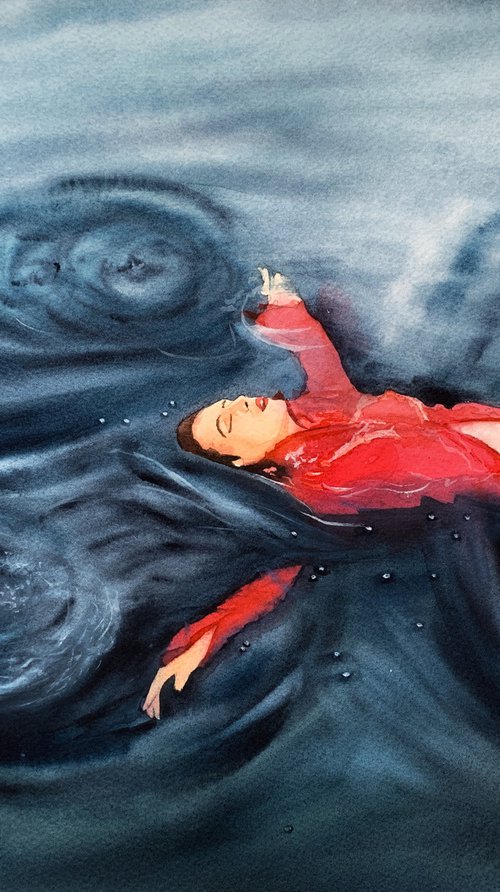 Woman in the water by Tetiana Koda