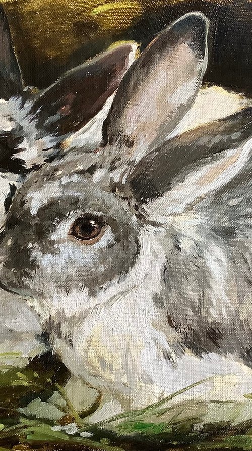 Two rabbits by Elena Utkina
