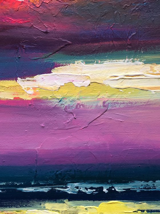 Harmony of the Sunset| abstract landscape