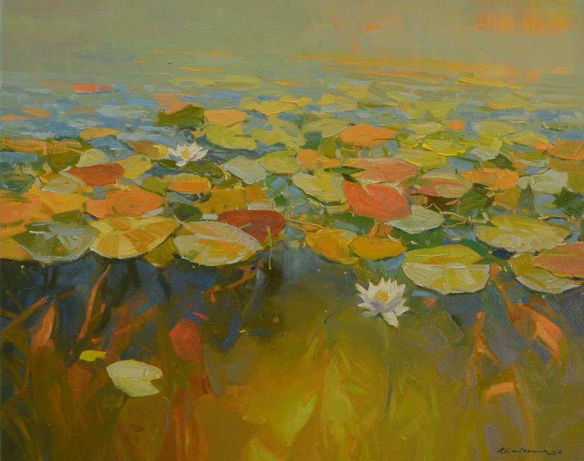 Water Lilies by Vytautas Laisonas