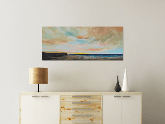 Morning Glow - seascape, emotional, panoramic