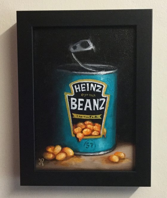 Small Heinz baked beans still life