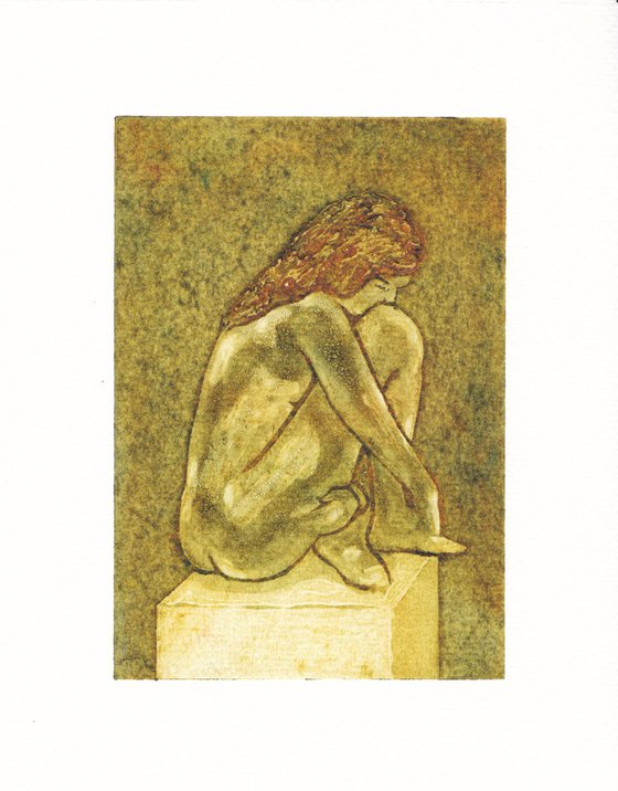 Seated female nude