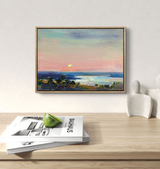 Sunset over the Dnieper River