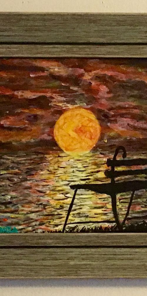 Bench By The Sea by Robbie Potter