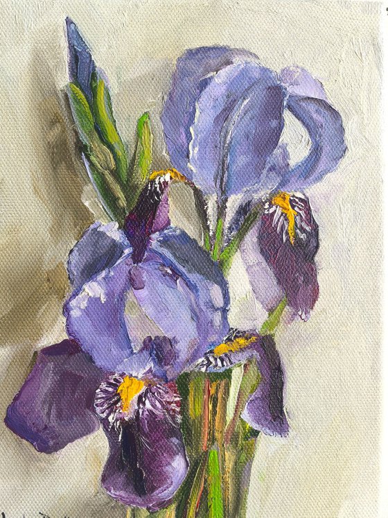 Purple irises