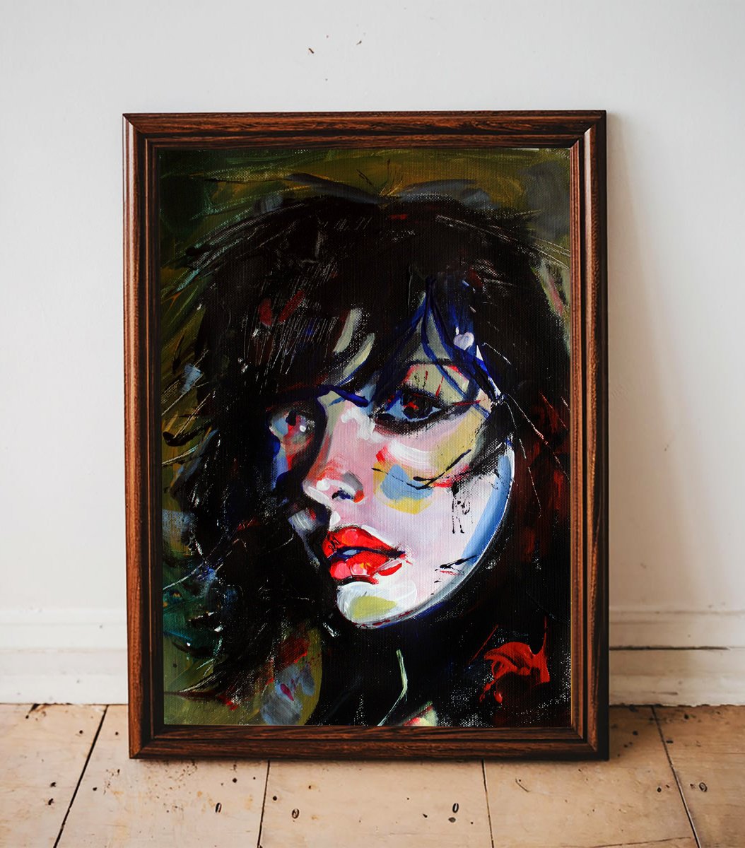 Girl From Paris, European Girl Mood By Iryna Tymkul, 10 X 14, Artwork For Sale On Artfinder