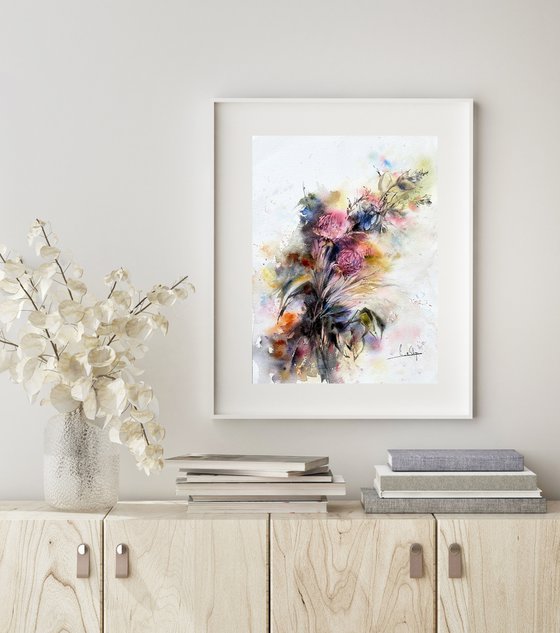 Bouquet, flowers painting