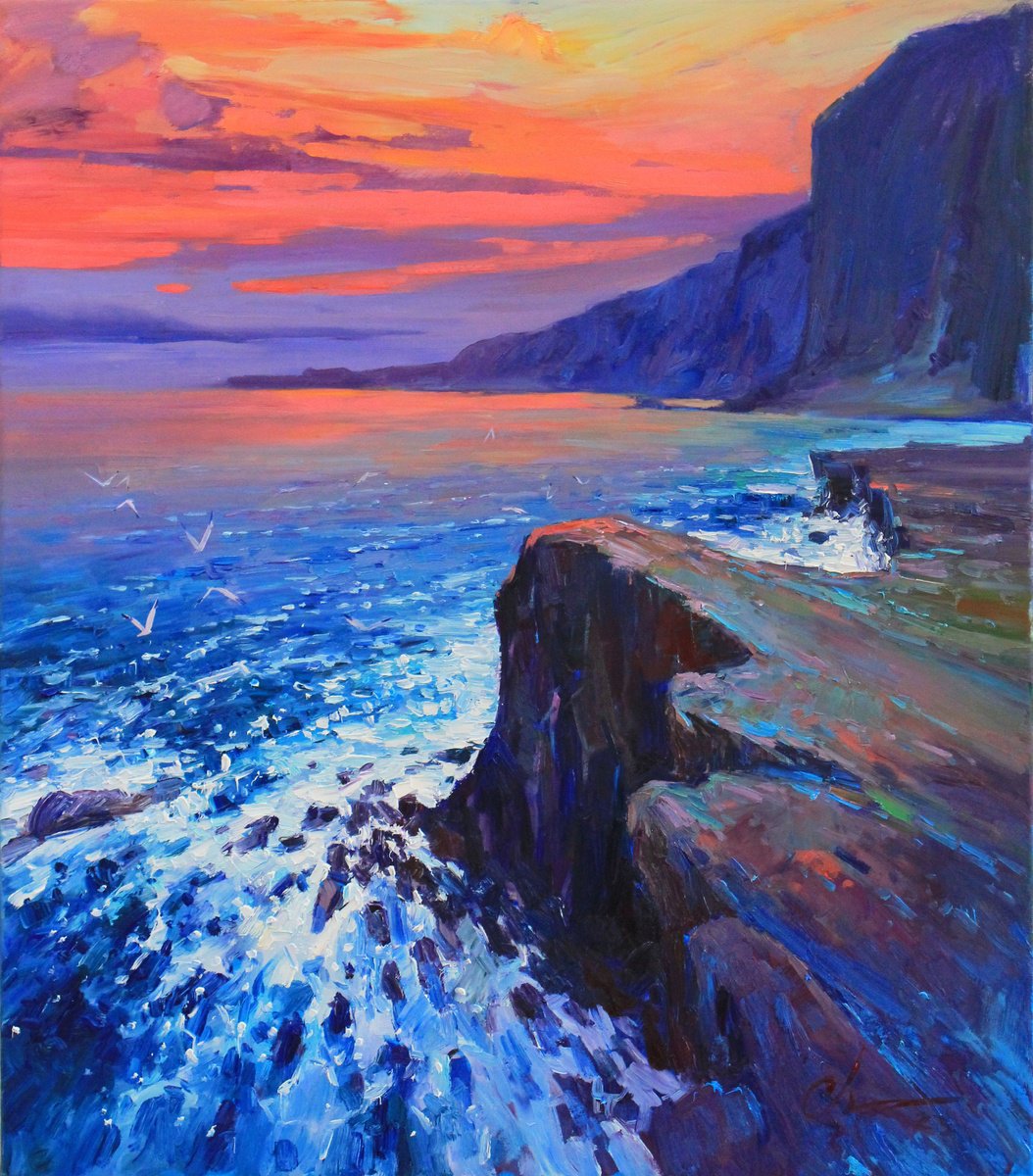 Rocky Coast Of Australia By Serhii Cherniakovskyi, 28 X 31, Artwork For Sale On Artfinder