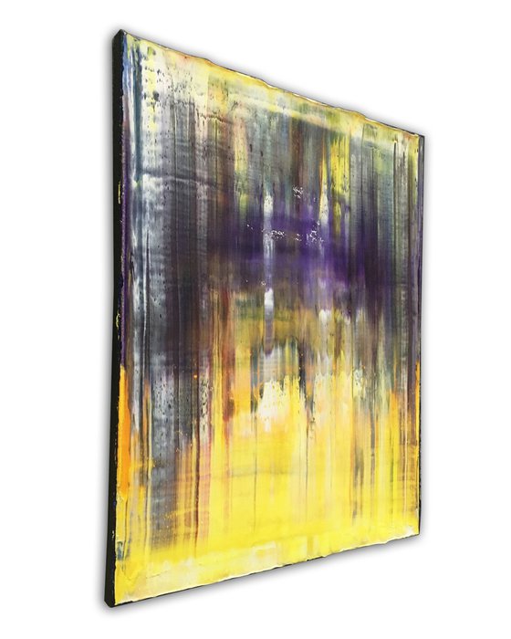 "Transmutation" - FREE USA SHIPPING + Save As A Series - Original PMS Abstract Triptych Oil Paintings On Canvas - 48" x 20"