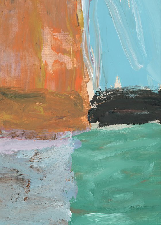 Set of 4 abstract paintings