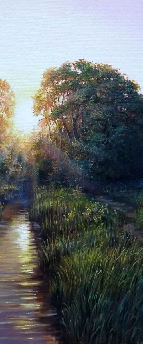 Path to The Forest at Sunset by Oleg Riabchuk