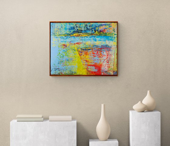 55x70 cm | 21.5″x27.5" Original abstract painting canvas oil artwork modern art